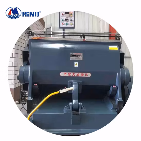 Máquina manual de corte e vinco de caixas de sabão de papel e papelão pequena